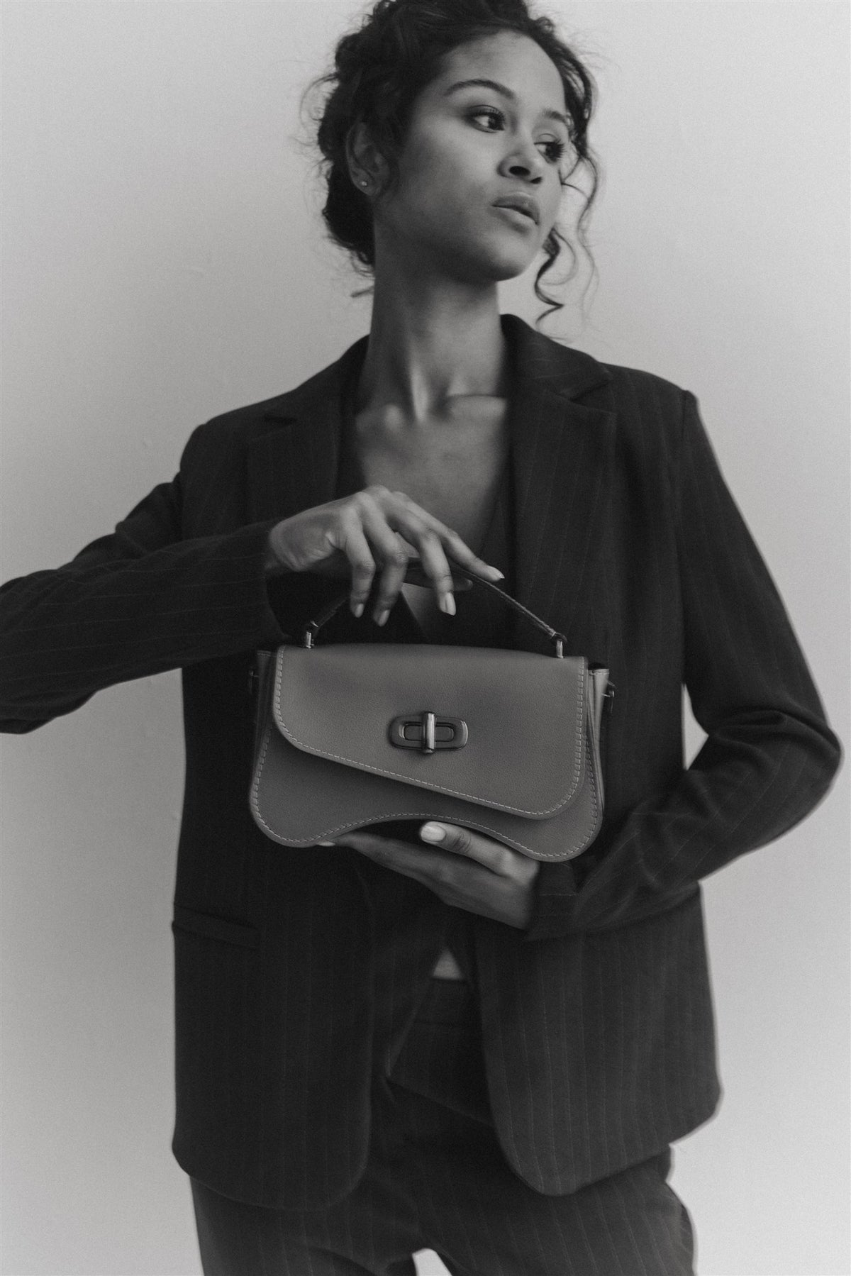 sac baguette en cuir