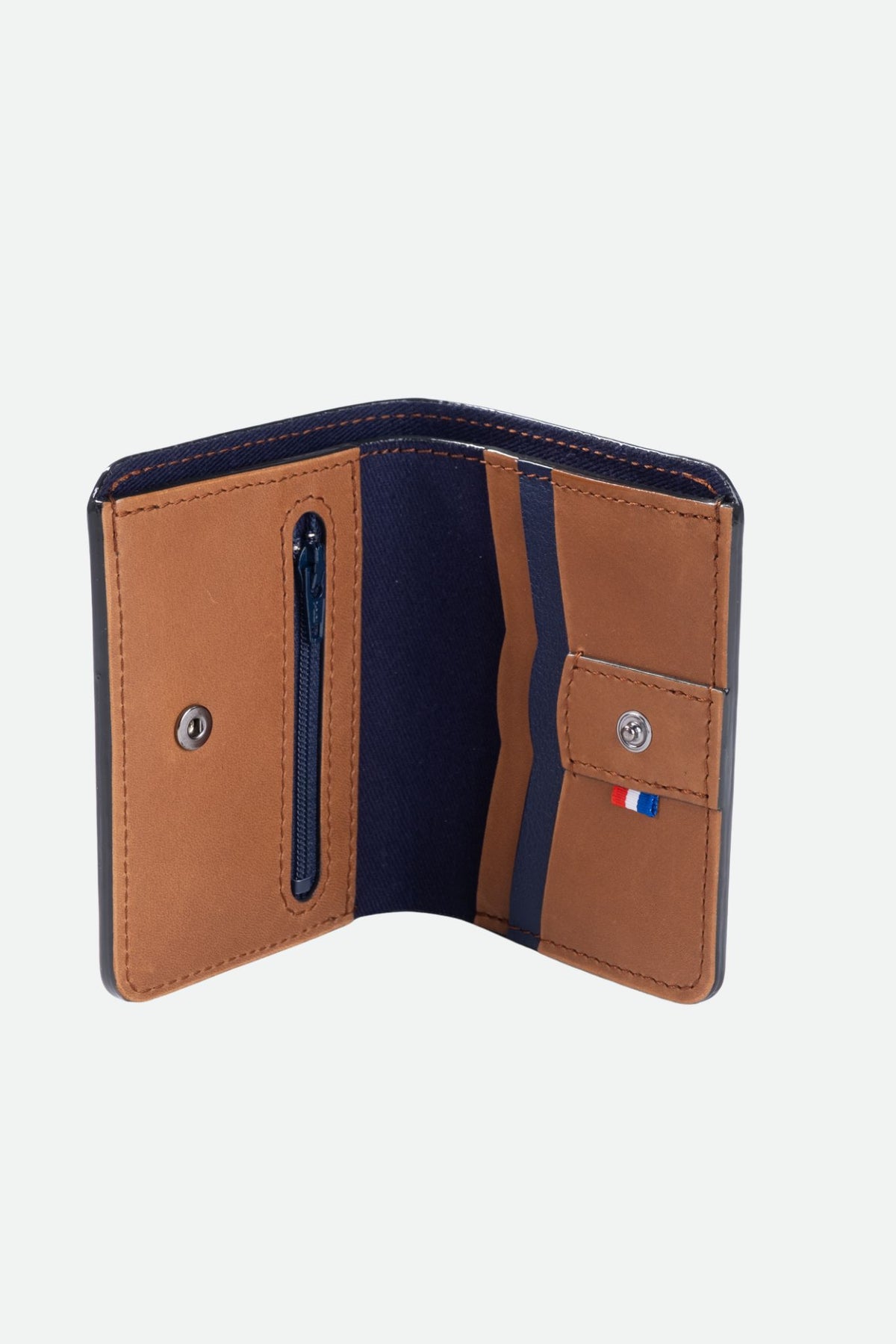 portefeuille cuir camel intérieur