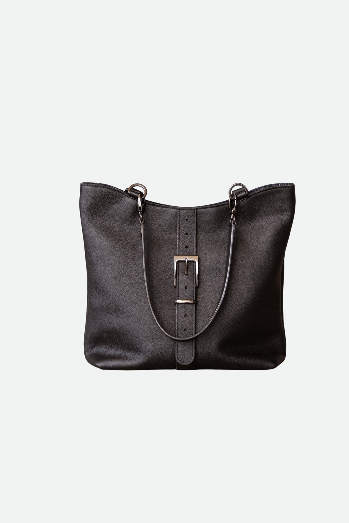 Sac cabas cuir noir grainé - Billy - noir grainé
