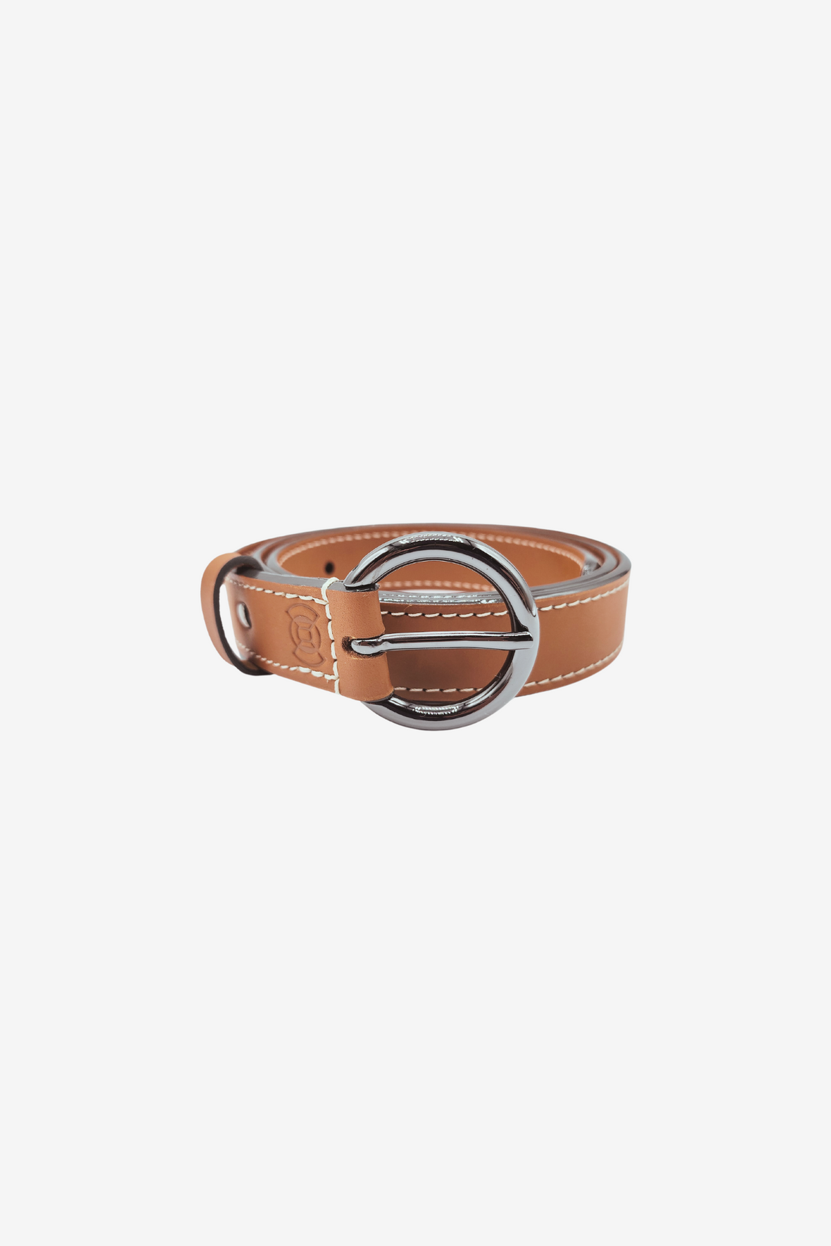 Ceinture cuir camel pour femmes