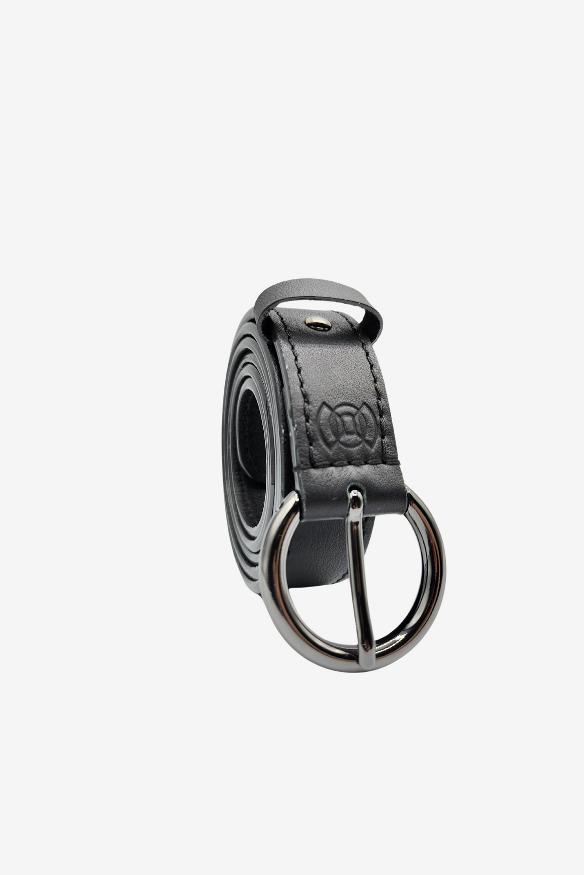 Ceinture cuir femme noir lisse - Esmée - Noir lisse