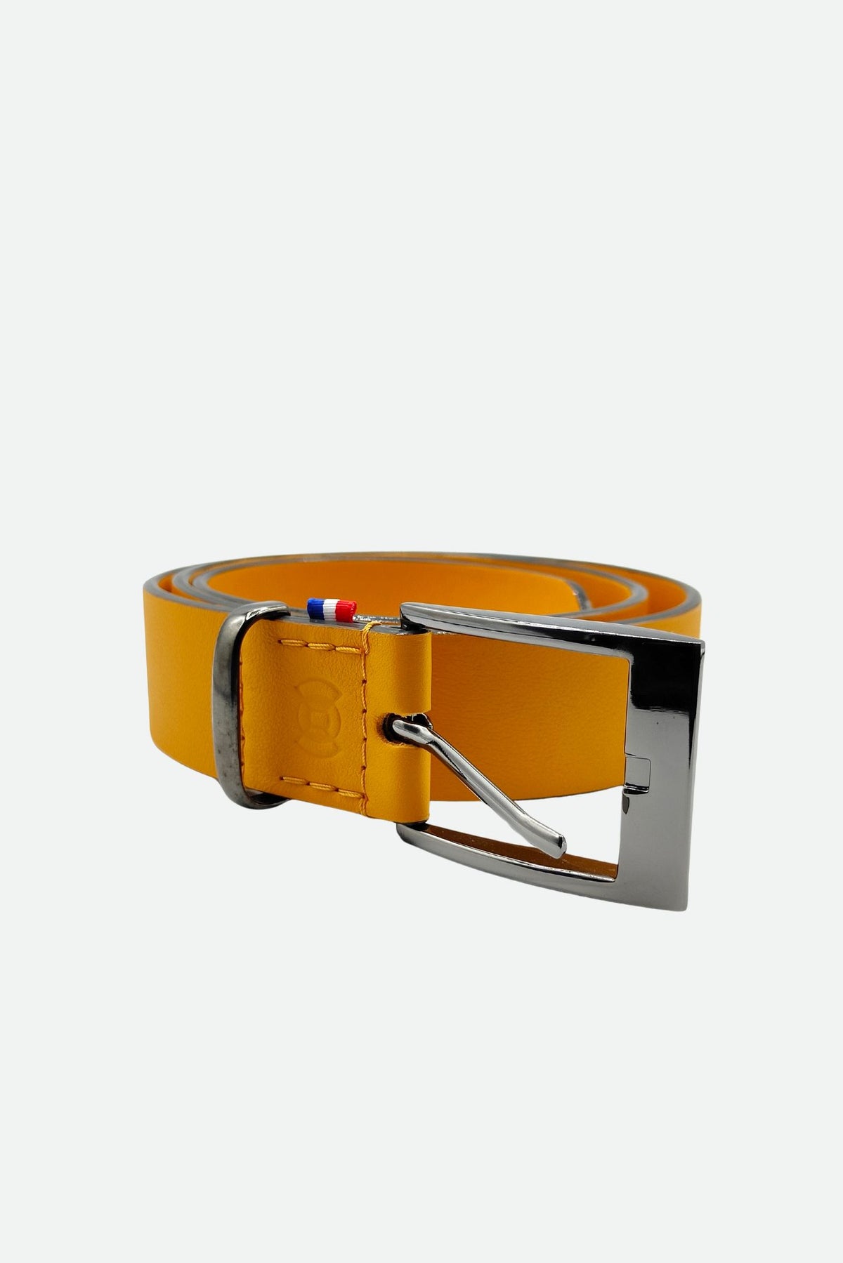 Ceinture cuir femme jaune - عسلي - أصفر