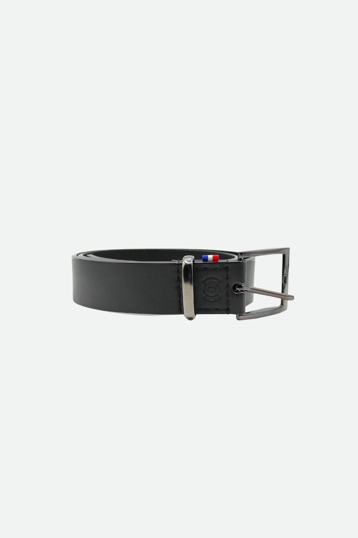 Ceinture cuir homme noir lisse - Hazel - noir lisse