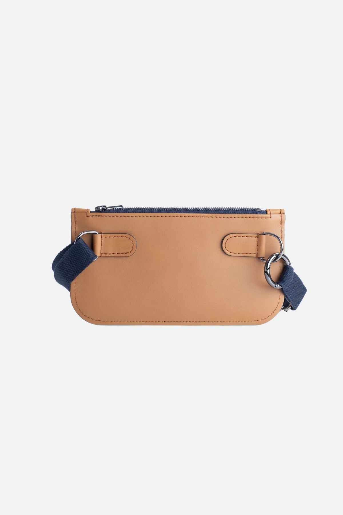 Sac banane cuir femme marron lisse - Madenn - Smooth Camel