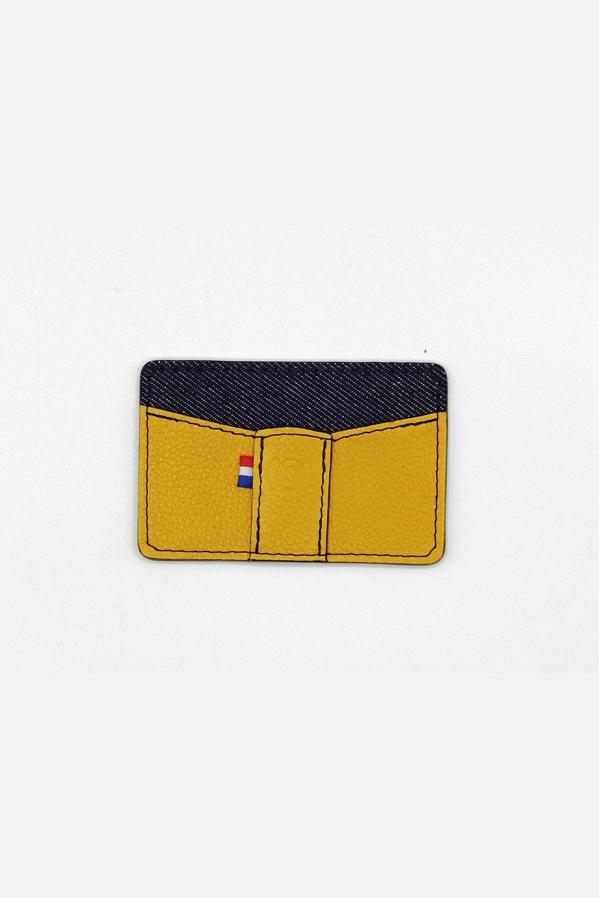 Porte carte cuir homme jaune grainé - Marius - jaune grainé