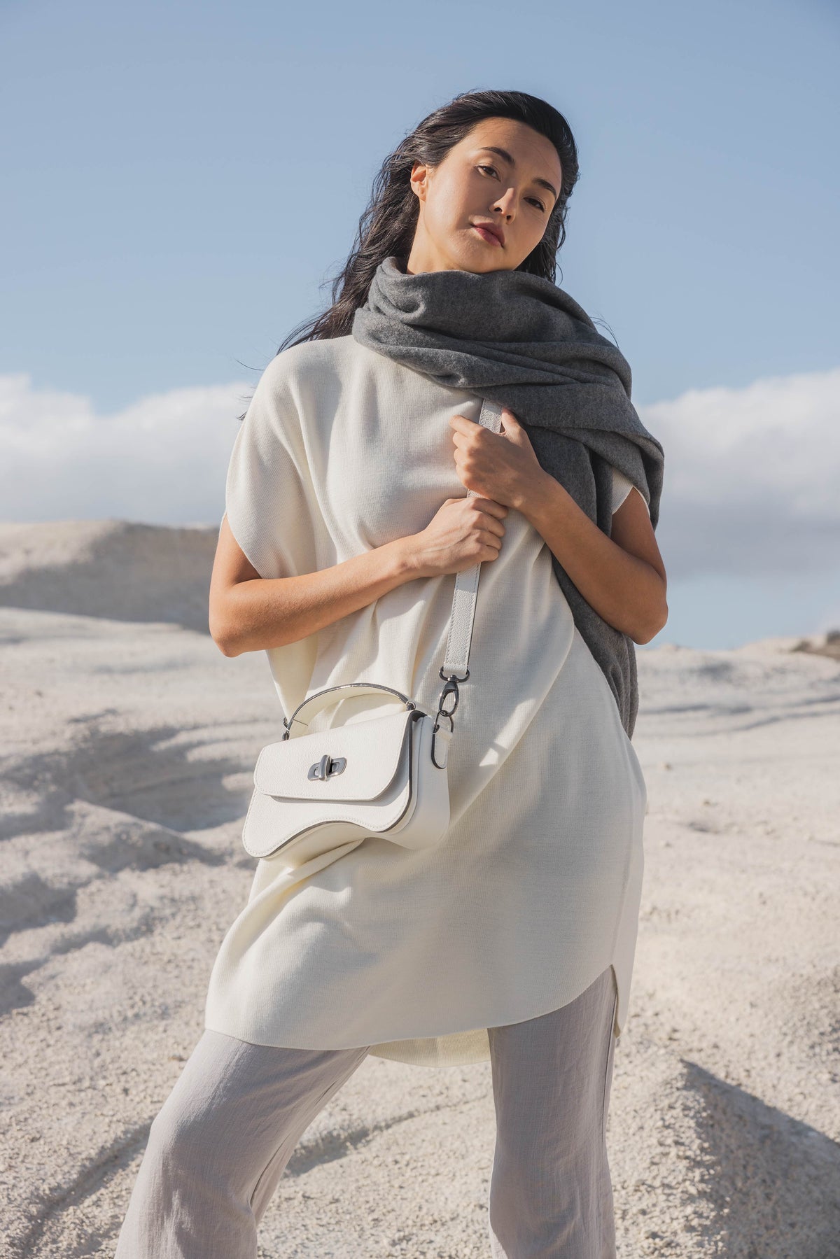 Sac baguette porté bandoulière