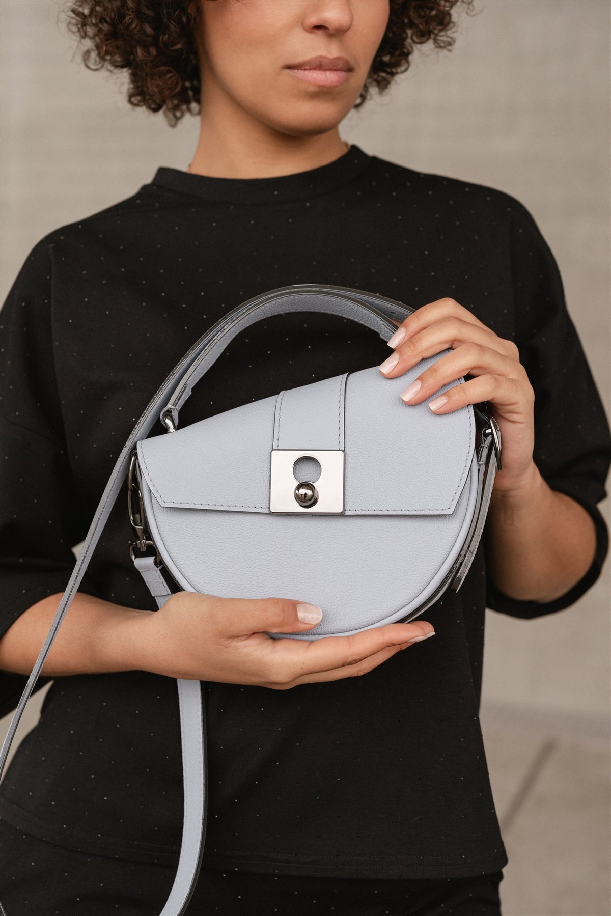 Sac demi lune bandoulière