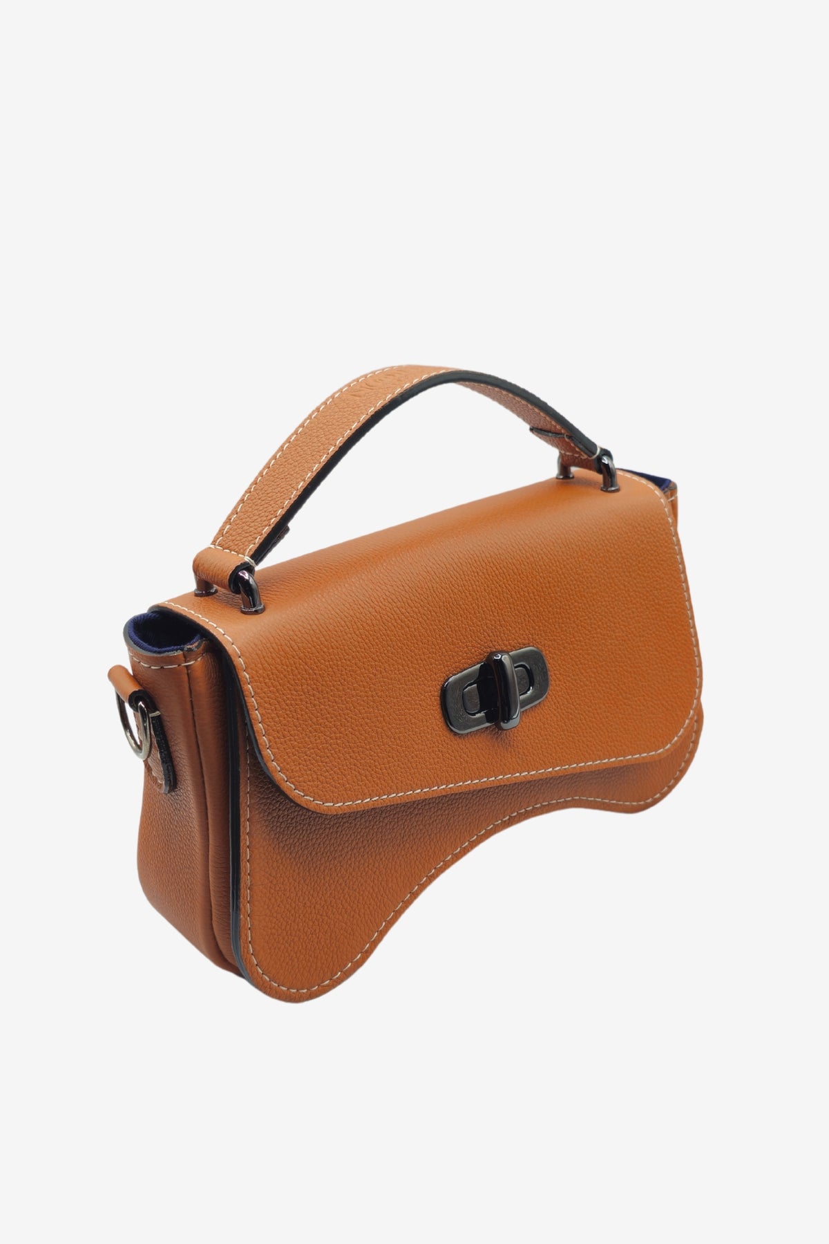 Sac forme baguette terracotta
