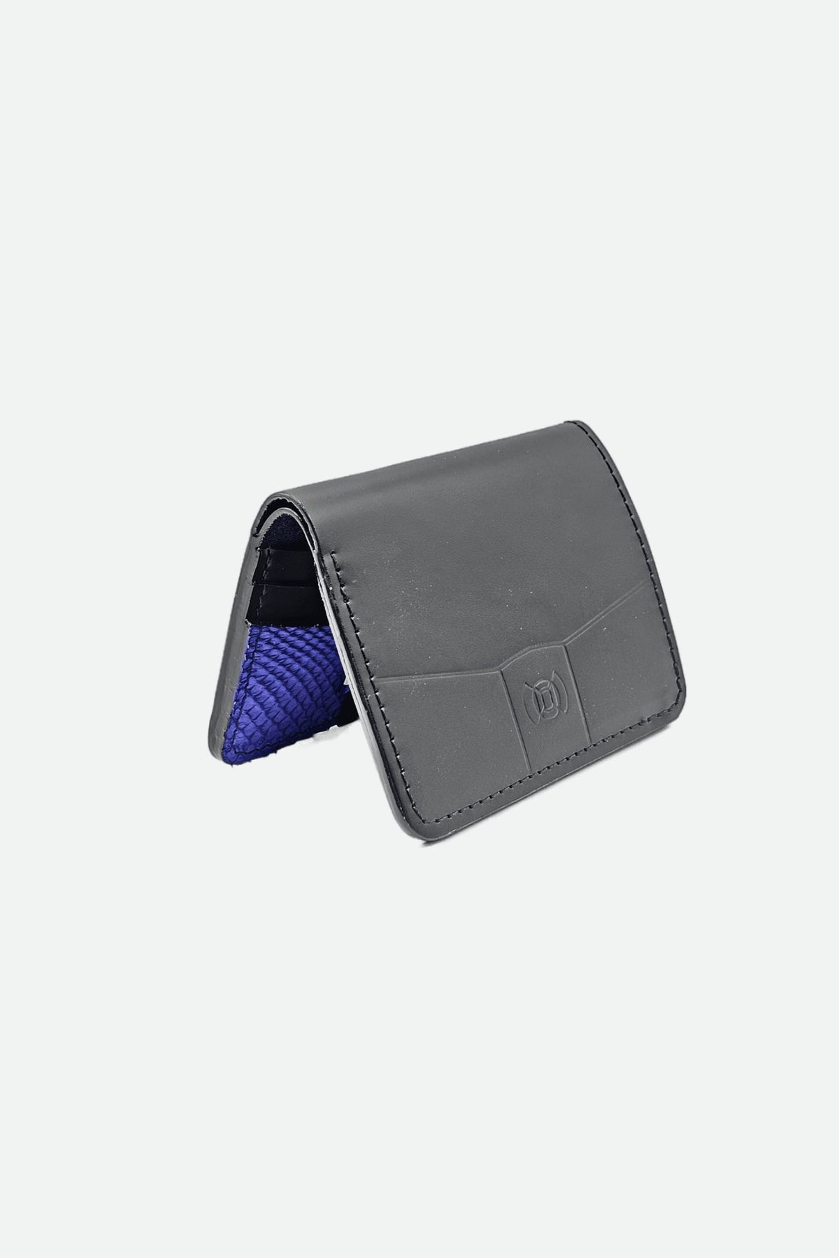 Portefeuille cuir homme noir et bleu - Arsène - noir et bleu