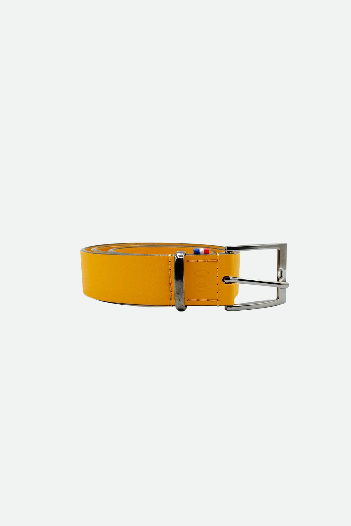 Ceinture cuir homme jaune - Hazel - jaune