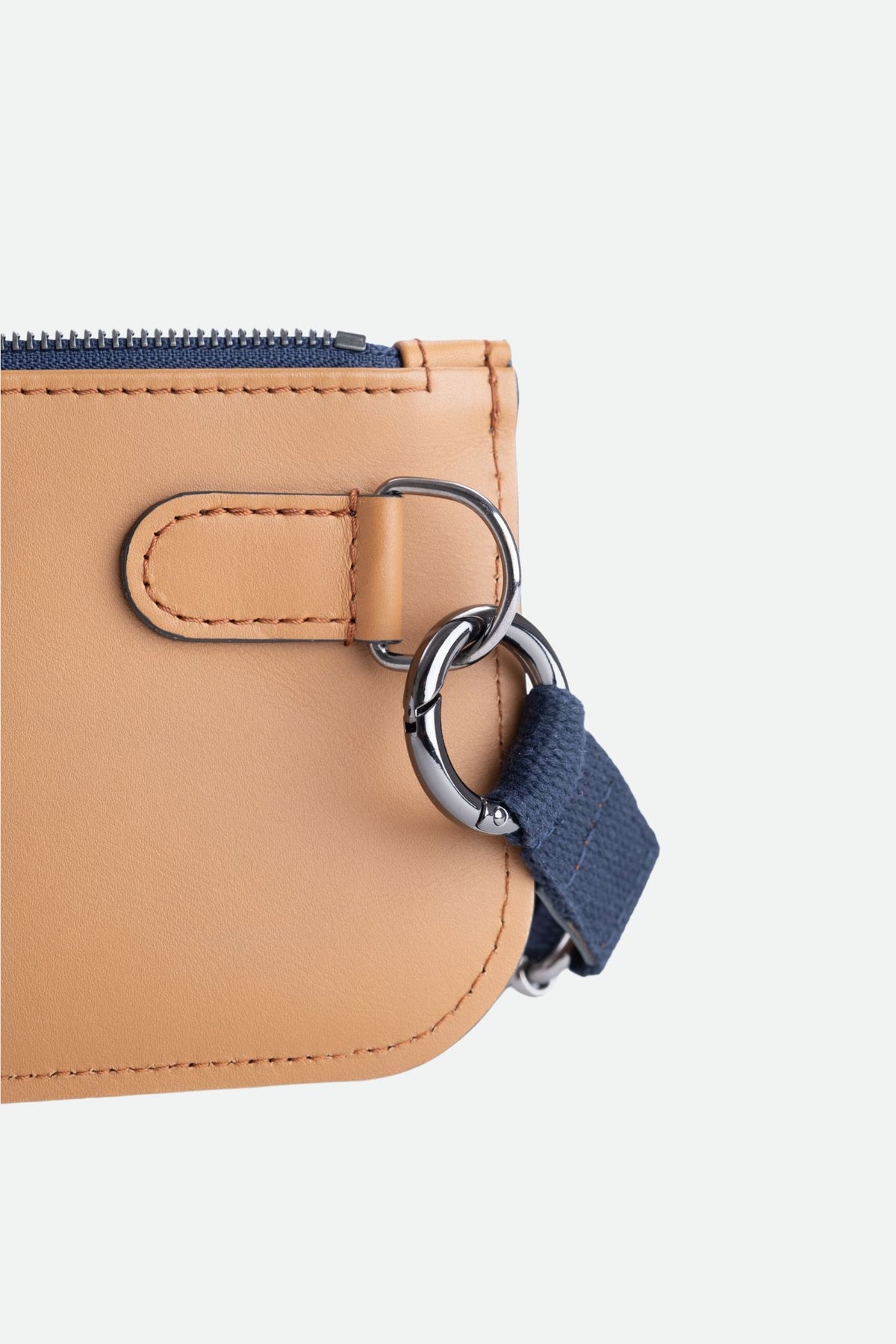 Sac banane cuir homme marron lisse - Madenn - Camel lisse