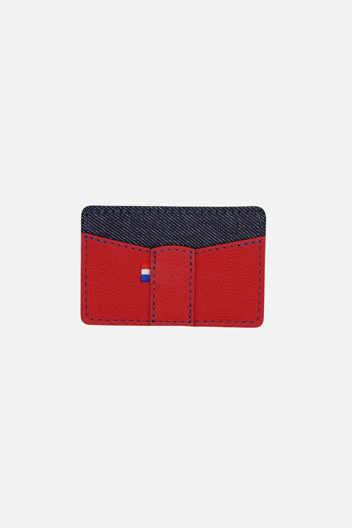 Porte carte cuir homme rouge - Marius - rouge
