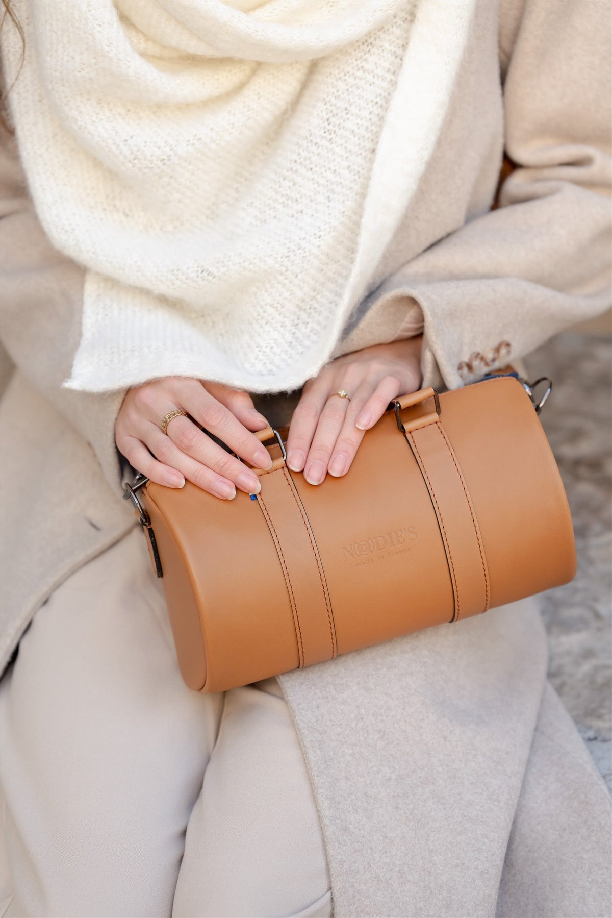 Sac bowling cuir femme