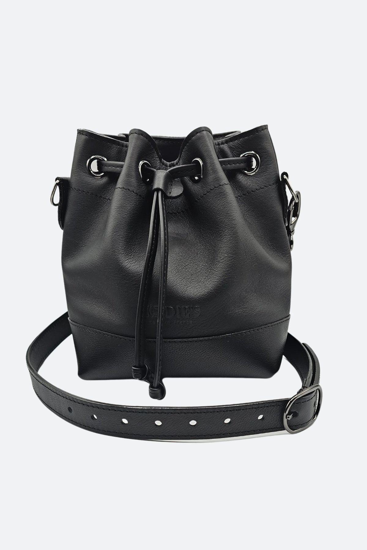 Sac seau cuir noir lisse - Tommy - noir lisse