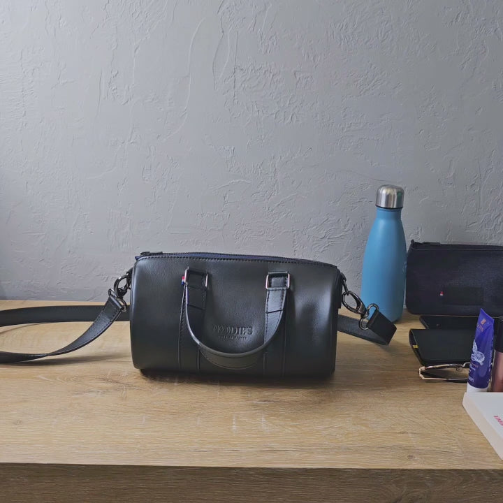 Sac bowling femme - cuir agneau blanc - Jim Teddy - Crème